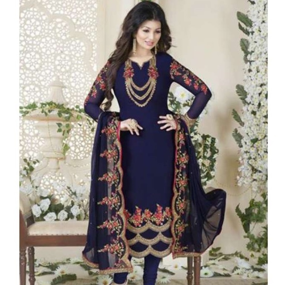Navy Blue Salwar Kameez